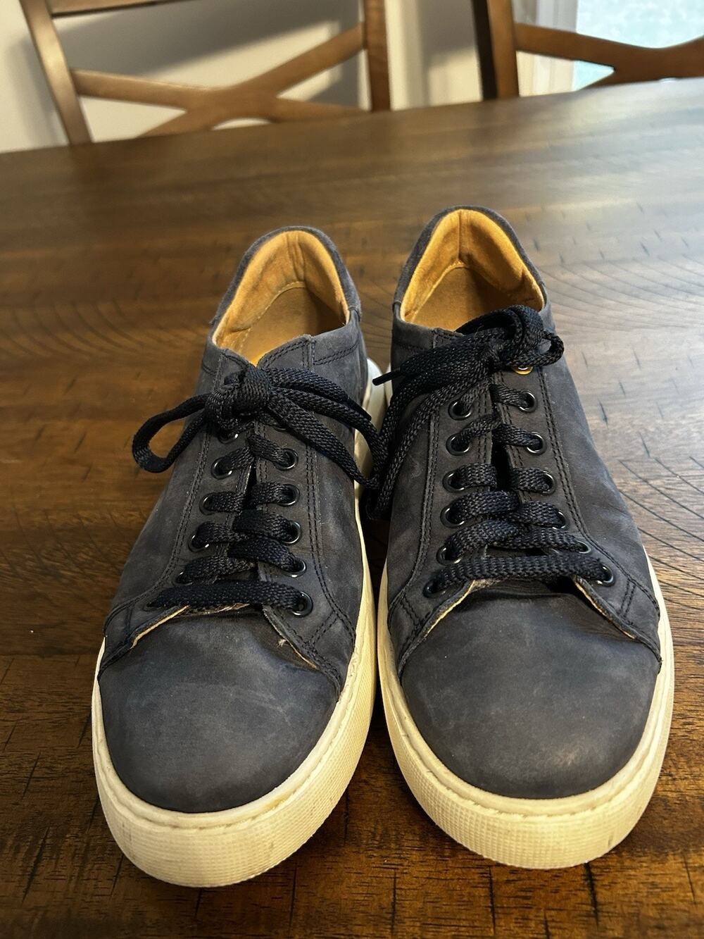 Samuel Hubbard Womens Flight Sneaker 6.5M Low Top Navy Blue Leather